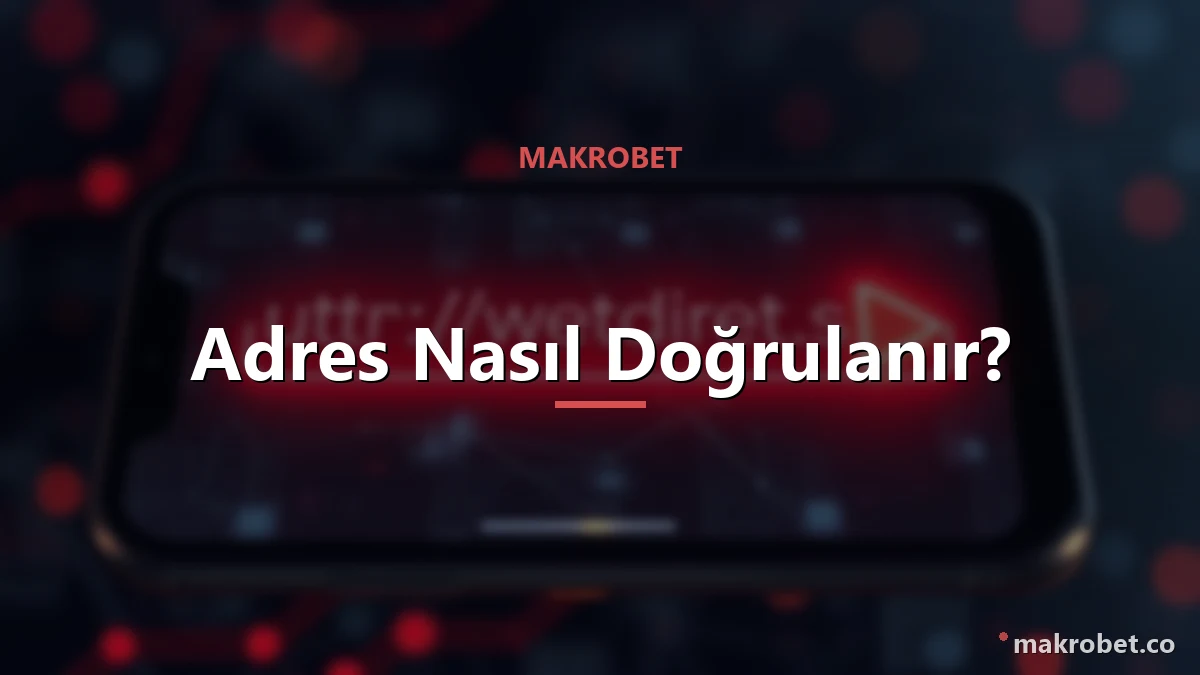 Mobil adres değişimini doğrulama